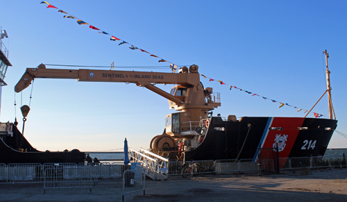 US Coast Guard ship in Cleveland